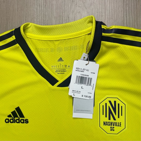 Adidas Nashville SC 22/23 Authentic Home Jersey “Shock Yellow” - Picture 3 of 8